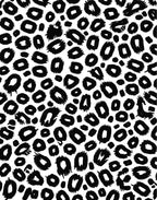 Bold Monochrome Animal Spot Rug