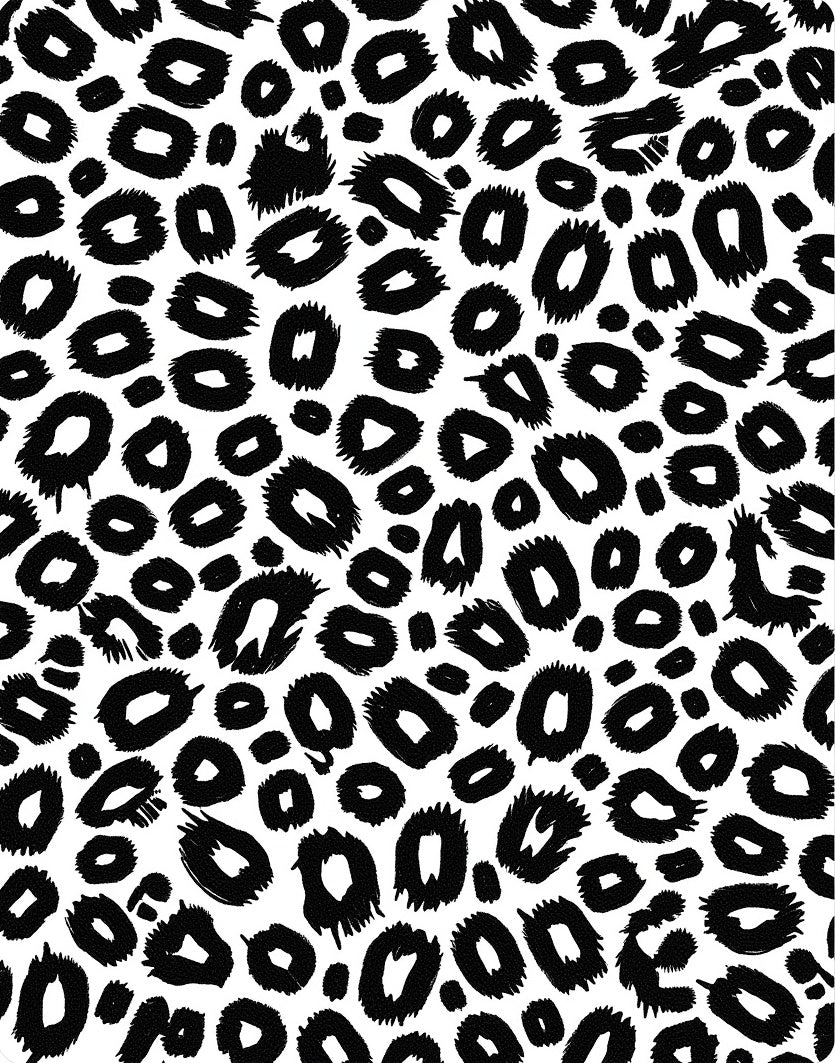 Bold Monochrome Animal Spot Rug
