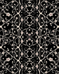 Elegant Floral Vine Pattern Rug