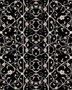 Elegant Floral Vine Pattern Rug