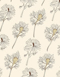Delicate Floral Line Art Design Rug
