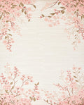 Delicate Pink Blossom Branches Rug