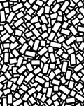 Abstract Rectangular Outline Graphic Design Rug