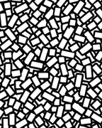 Abstract Rectangular Outline Graphic Design Rug