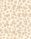Delicate Floral Outline Pattern Rug