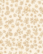 Delicate Floral Outline Pattern Rug