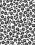 Black White Floral Scatter Design Rug
