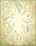 Whimsical Floral Birds In Spring Garden Rug