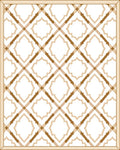 Geometric Lattice Diamond Pattern Rug