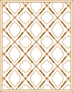 Geometric Lattice Diamond Pattern Rug