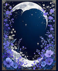 Celestial Moon Garden Floral Rug