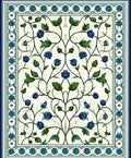 Intricate Floral Nature Motifs Rug