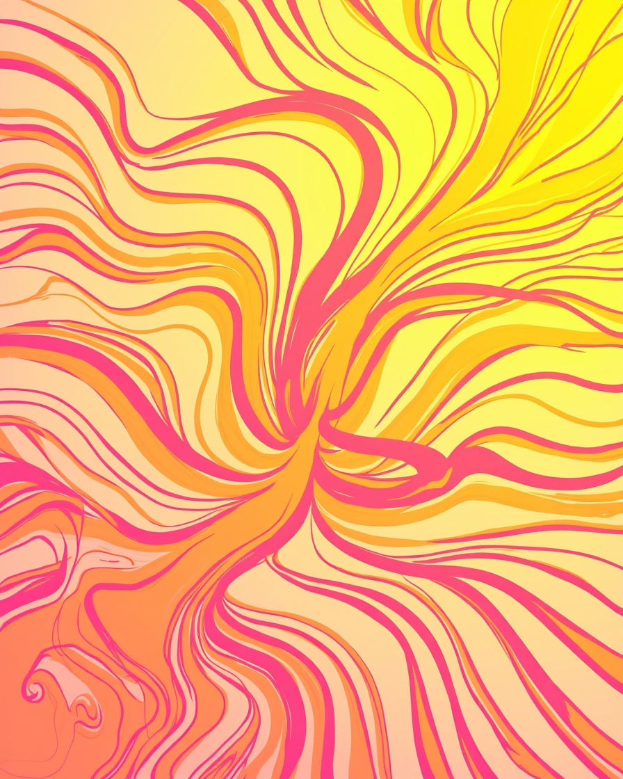 Vibrant Swirls Abstract Pattern Rug
