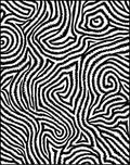 Bold Black White Abstract Pattern Rug