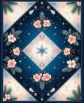Winter Wonderland Floral Geometric Design Rug