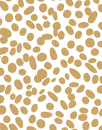 Gold Organic Dot Pattern Design Rug