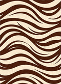 Rich Brown Cream Zebra Stripes Rug
