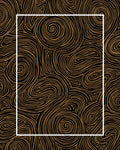 Abstract Swirls Black Gold Pattern Rug