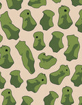 Camouflage Abstract Organic Shapes Rug