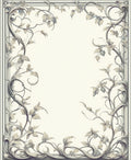 Art Nouveau Floral Swirl Frame Rug