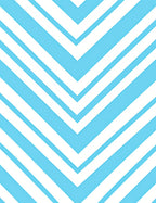 Bright Blue White Chevron Stripes Rug