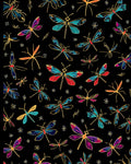 Colorful Dragonfly Pattern Art Rug