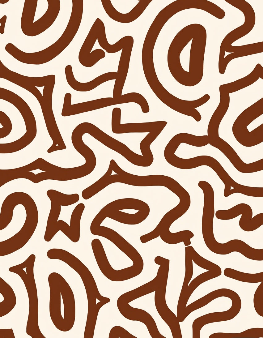 Abstract Organic Lines Rug