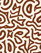 Abstract Organic Lines Rug