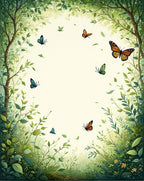 Enchanted Forest Butterfly Meadow Rug