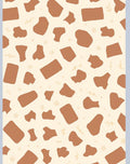 Abstract Brown Spot Pattern with Flowers Rug