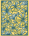 Bold Yellow Daisy Floral Pattern Rug
