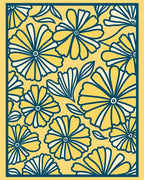 Bold Yellow Daisy Floral Pattern Rug