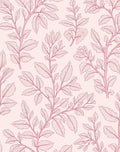 Delicate Floral Branch Outline Design Rug