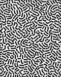 Organic Abstract Black White Pattern Rug