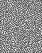 Organic Abstract Black White Pattern Rug