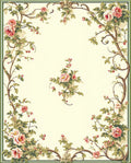 Elegant Floral Vine Pattern Rug