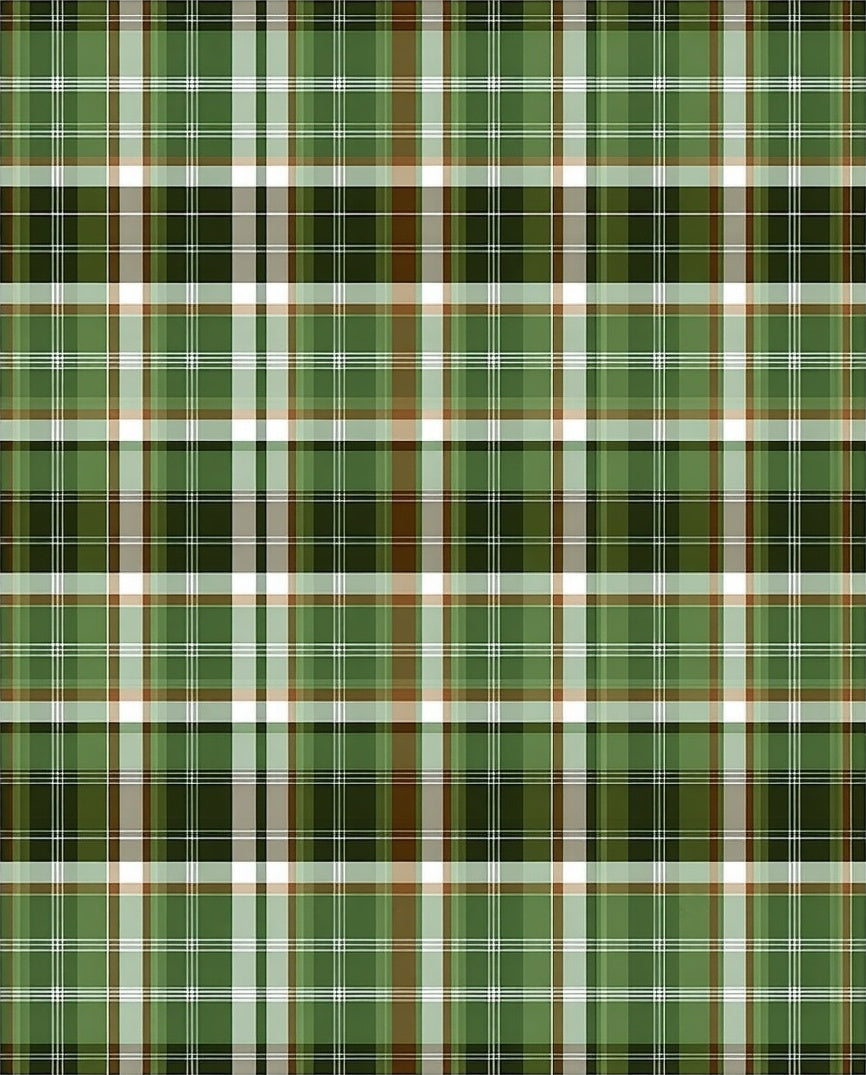 Classic Green Tartan Pattern Rug
