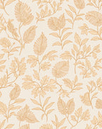 Botanical Outline Warm Hues Pattern Rug