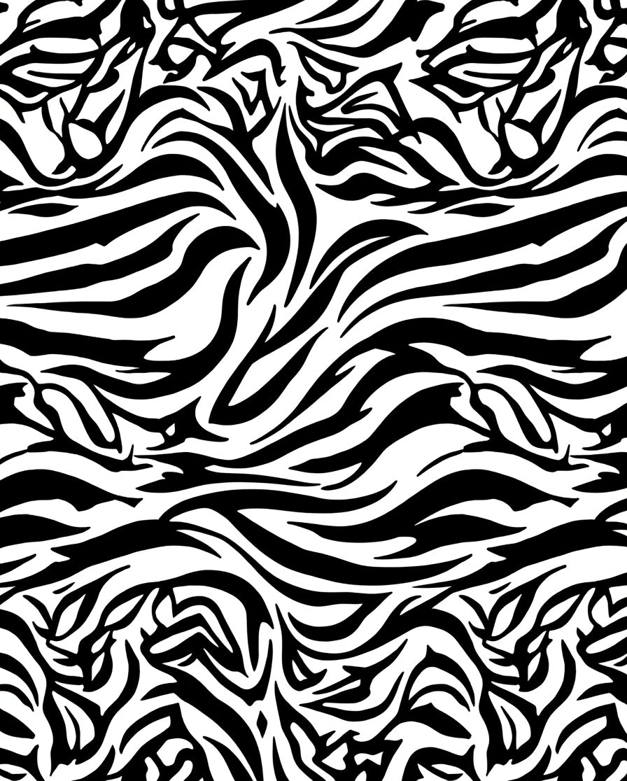 Bold Black and White Zebra Stripes Rug