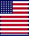 Classic Stars and Stripes Pattern Rug