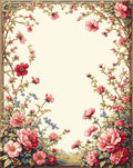 Elegant Floral Garden Pattern Rug