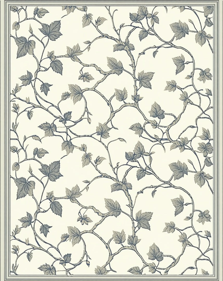 Vine With Leaf Pattern Rug