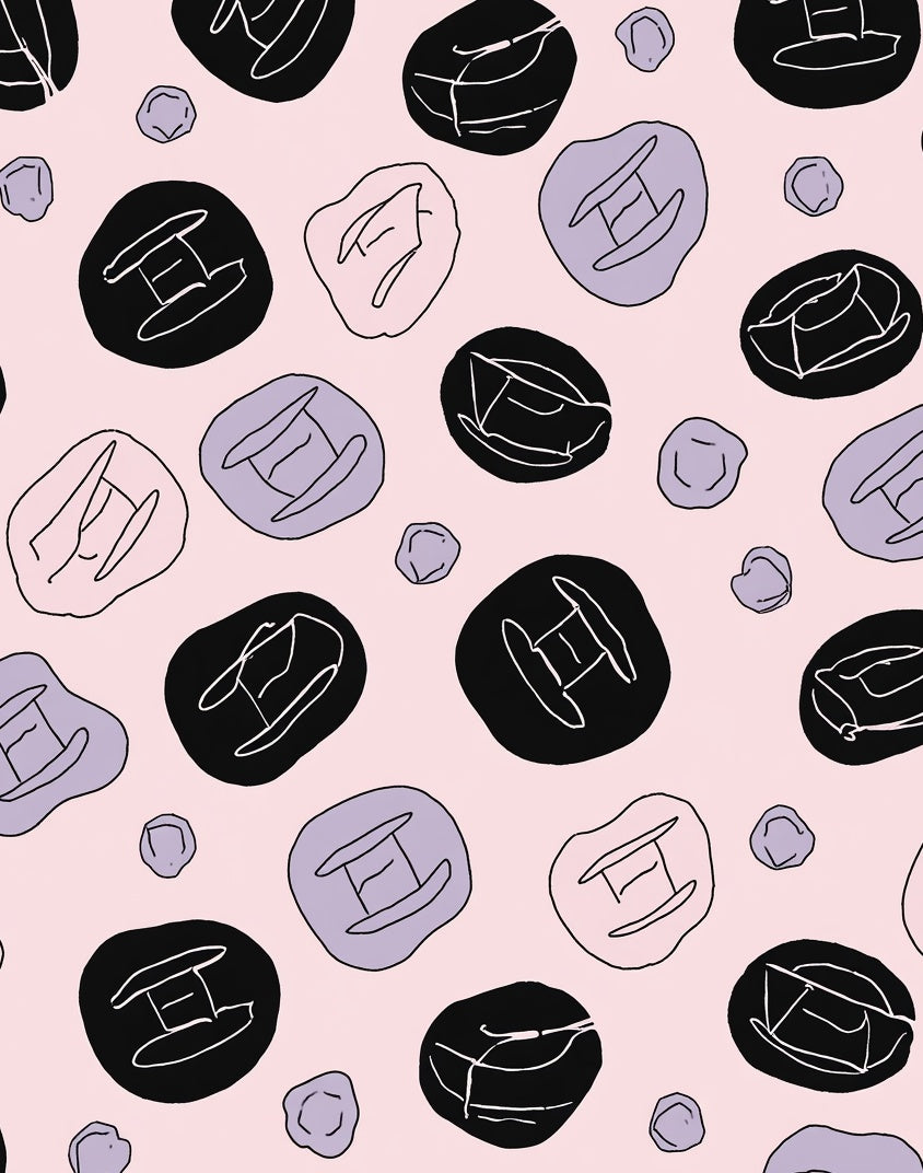 Geometric Pebble And Floral Patterns Rug