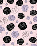 Geometric Pebble And Floral Patterns Rug