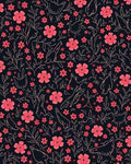 Whimsical Pink Floral Animal Pattern Rug