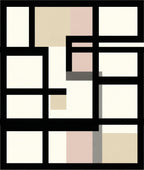 Geometric Blocks Abstract Art Rug