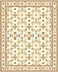 Cream Floral Vine Pattern Rug