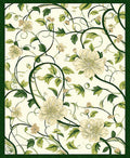 Cream Floral Vine Pattern Rug