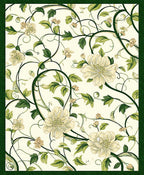 Cream Floral Vine Pattern Rug