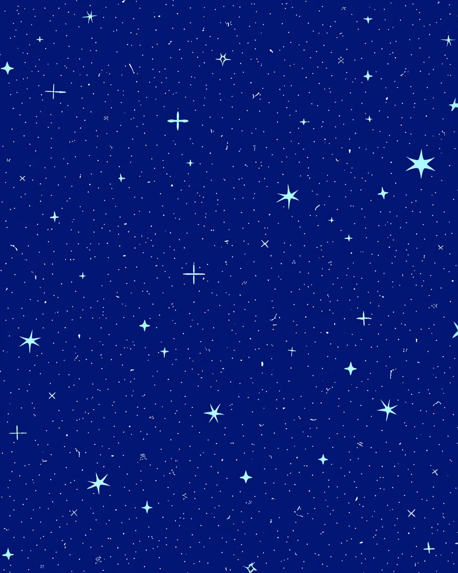 Night Sky Starry Pattern Rug